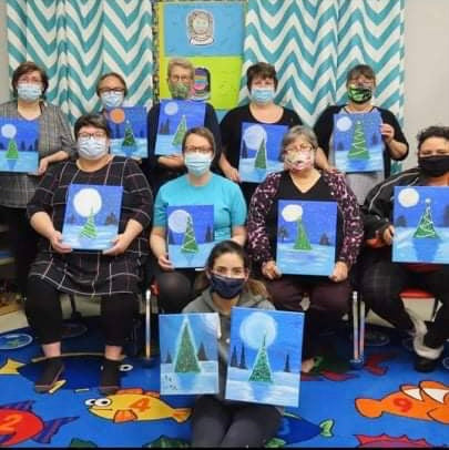 Paint Night at the Cartwright library