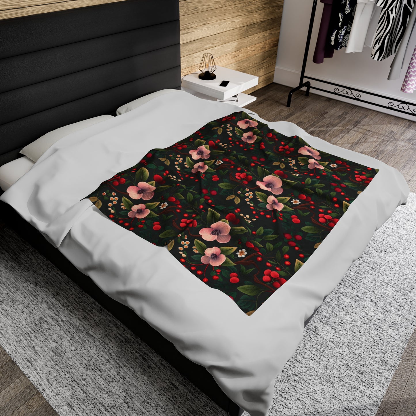 Redberry bliss - Velveteen Plush Blanket