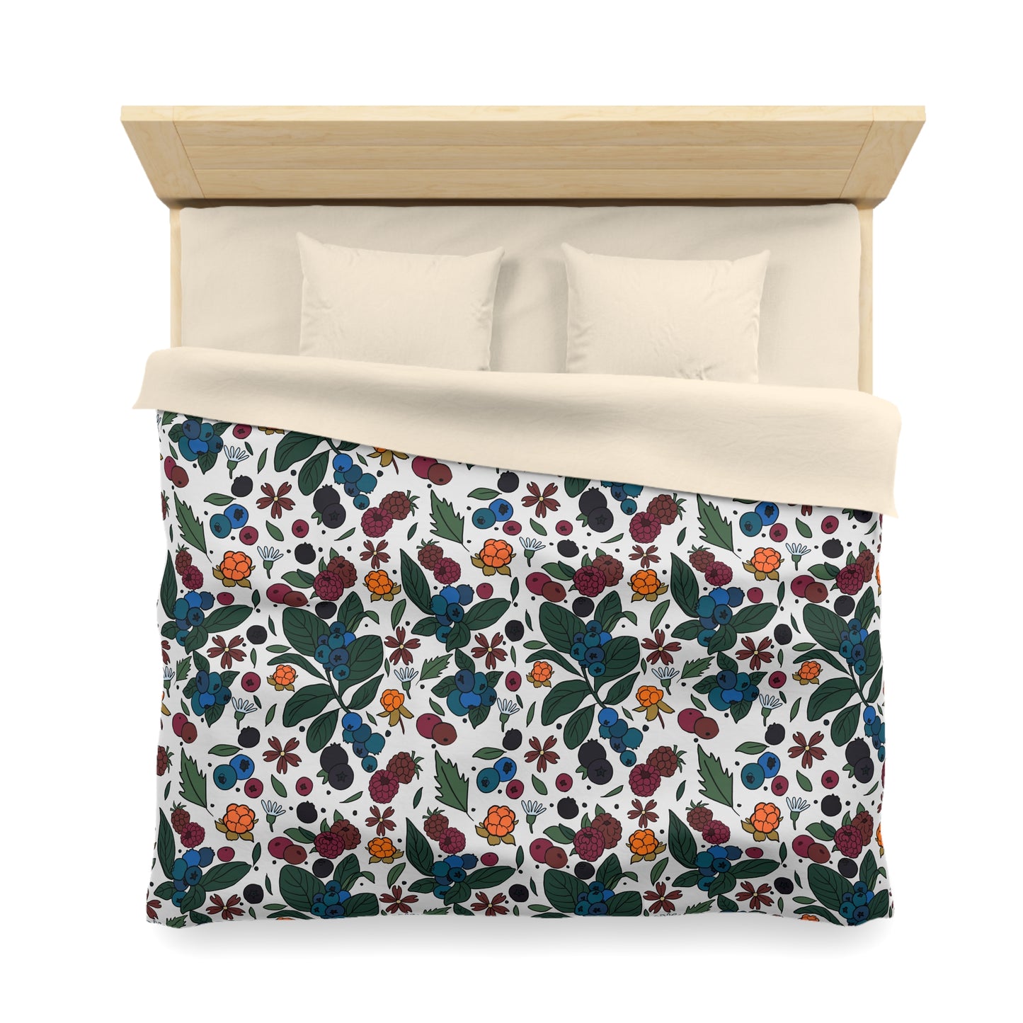 Berry picking - Microfiber Duvet Cover