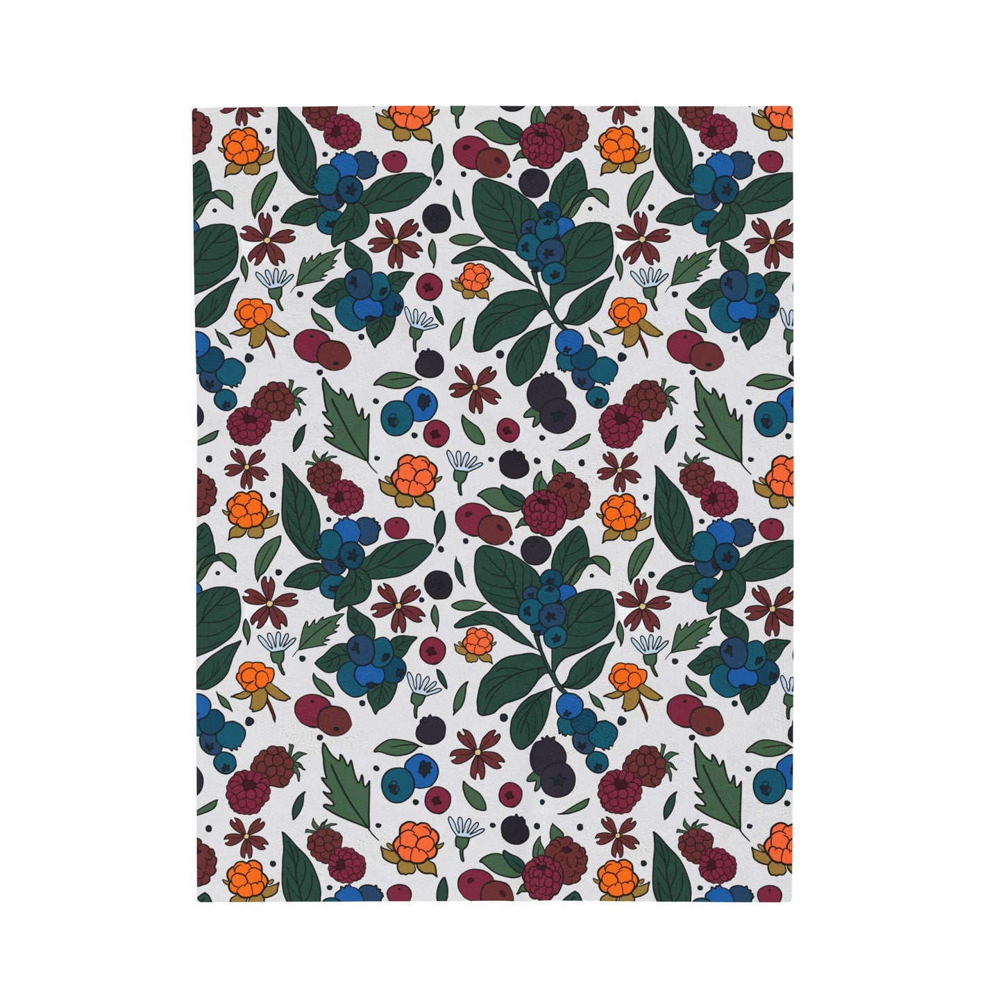 Berry picking - Velveteen Plush Blanket