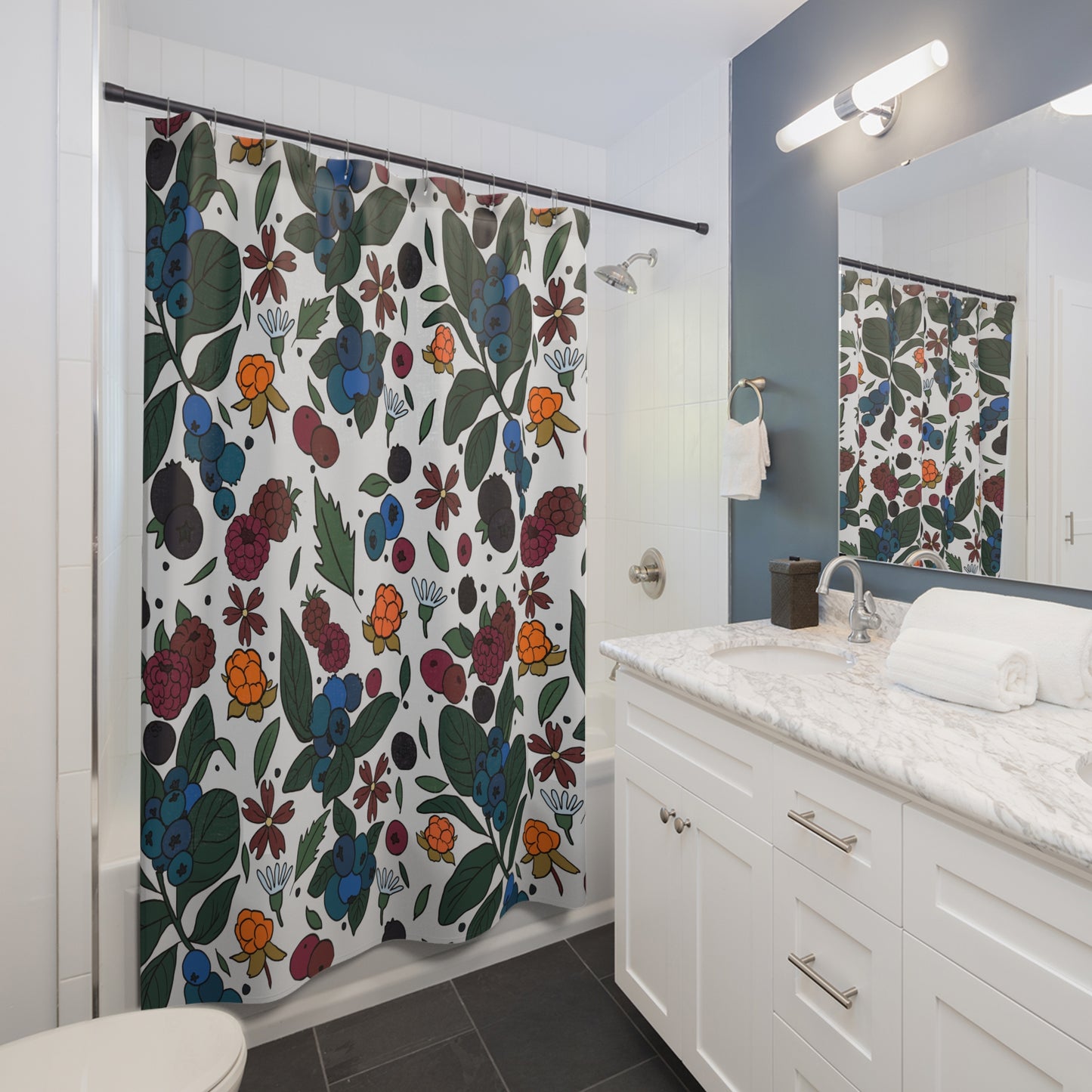 Berry Picking - Shower Curtains