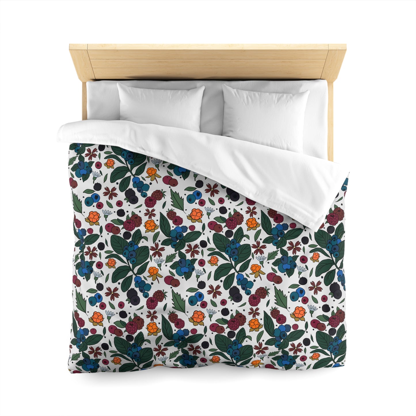 Berry picking - Microfiber Duvet Cover