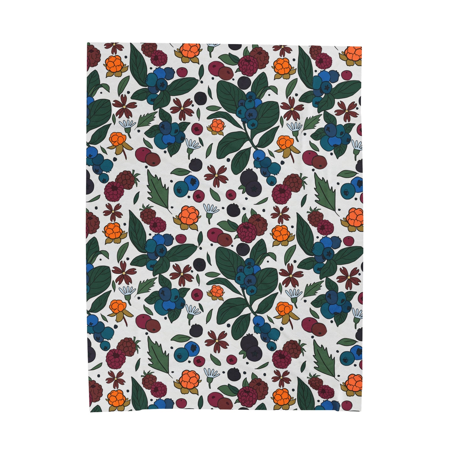 Berry picking - Velveteen Plush Blanket