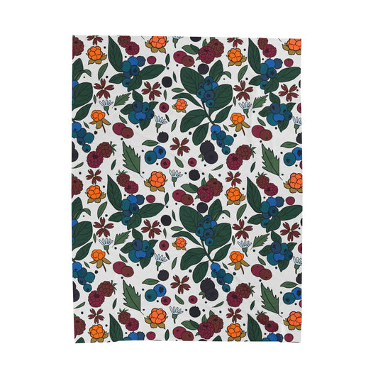 Berry picking - Velveteen Plush Blanket
