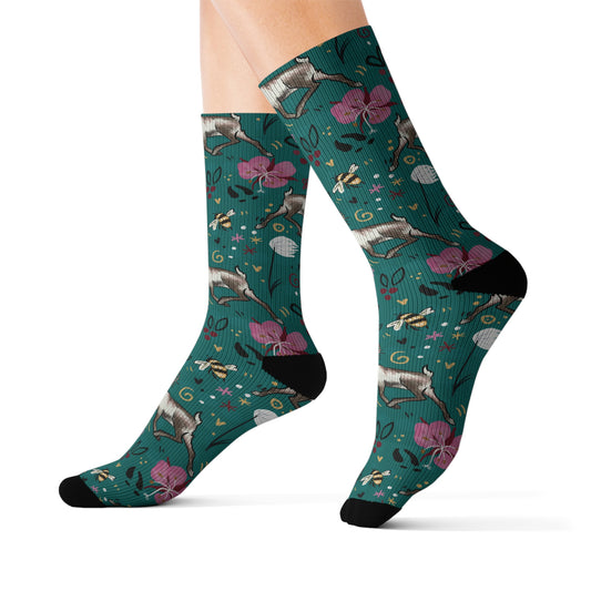 Arctic Cotton Caribou - Sublimation Socks