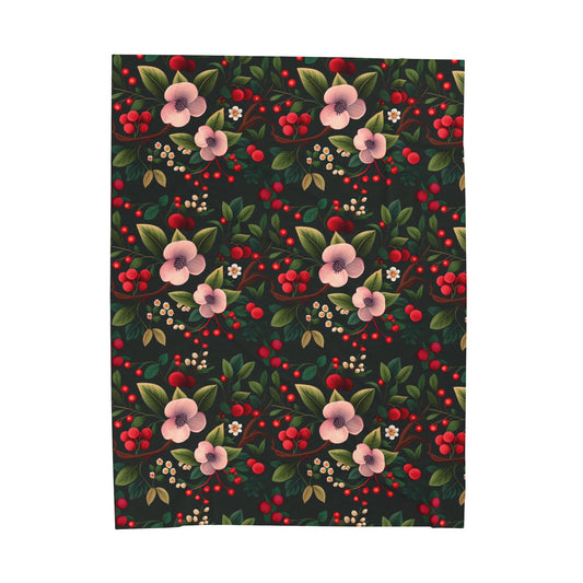 Redberry bliss - Velveteen Plush Blanket