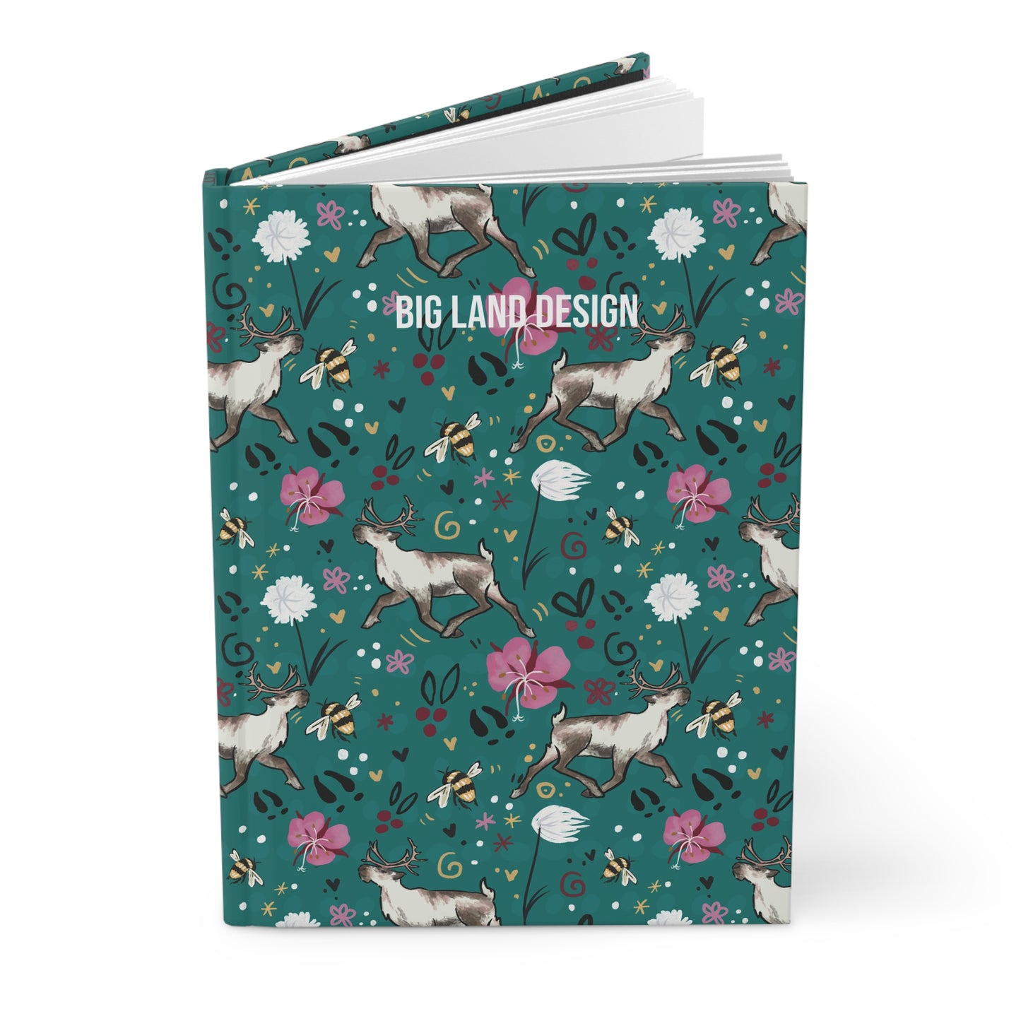 Arctic Cotton Caribou - Hardcover Journal