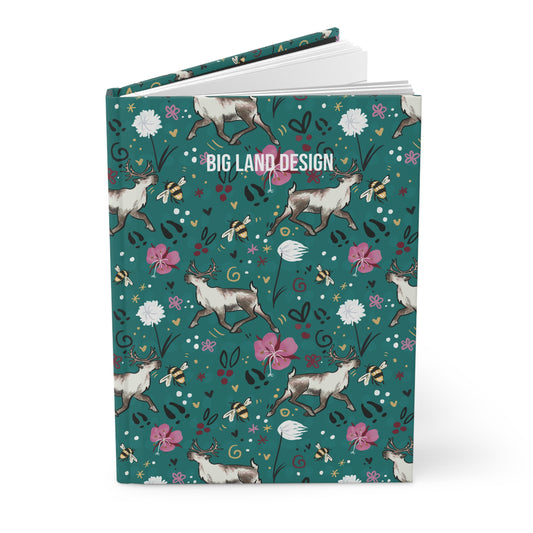 Arctic Cotton Caribou - Hardcover Journal