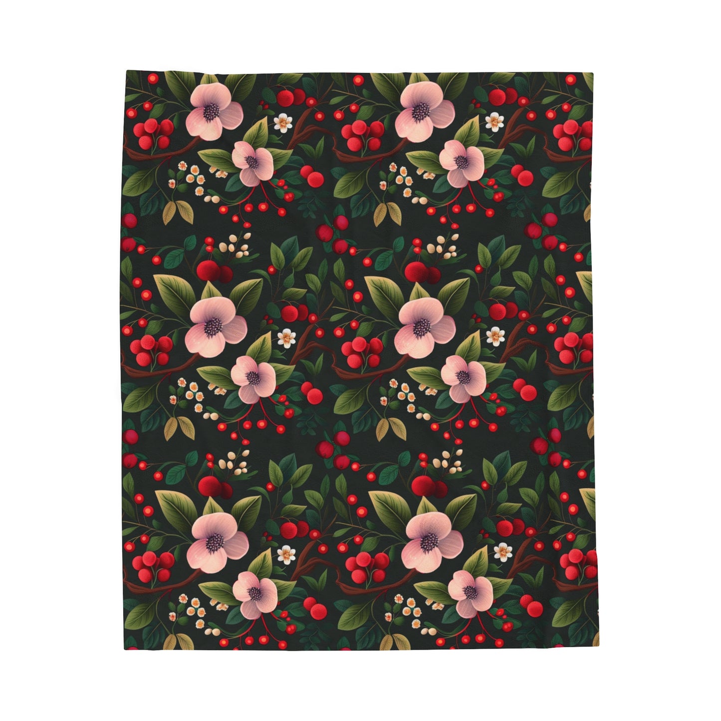 Redberry bliss - Velveteen Plush Blanket
