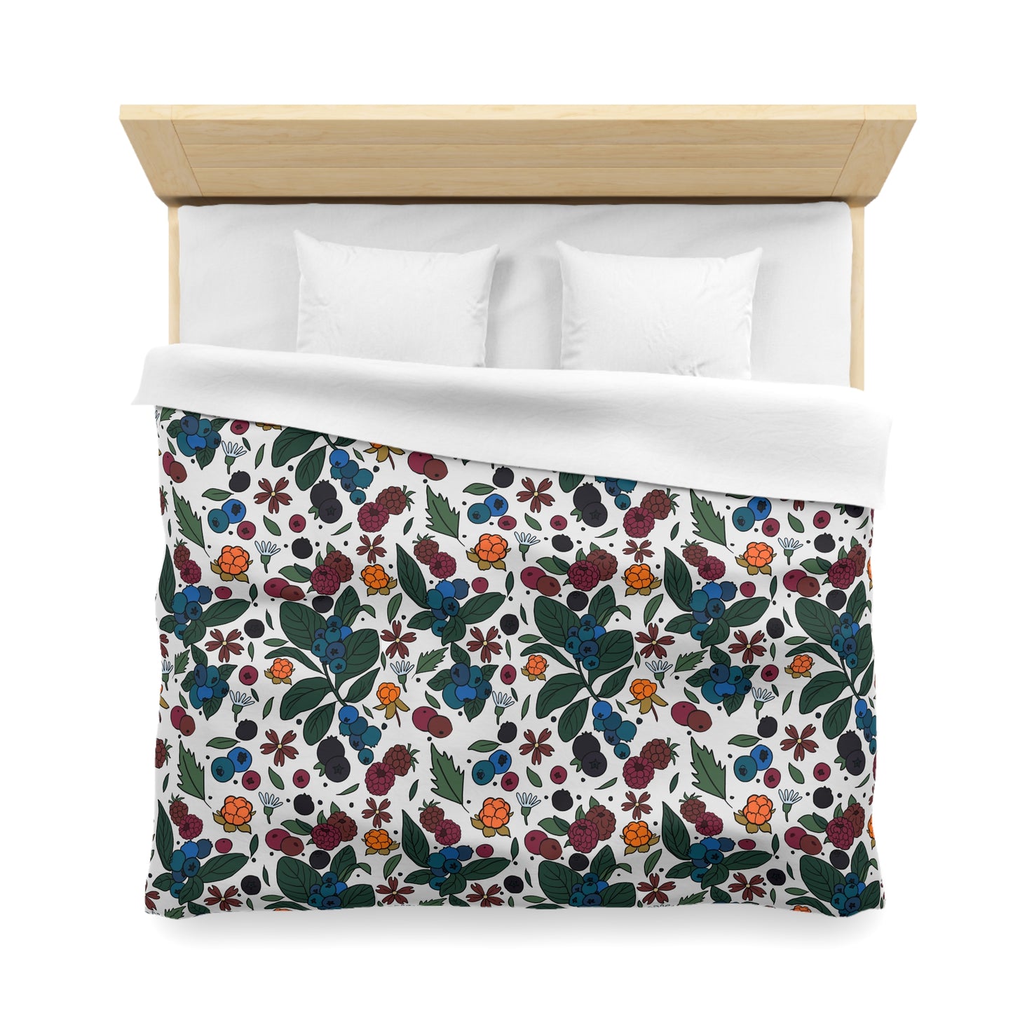 Berry picking - Microfiber Duvet Cover