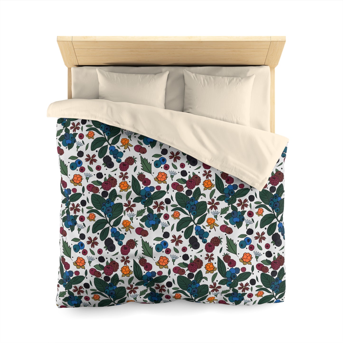 Berry picking - Microfiber Duvet Cover