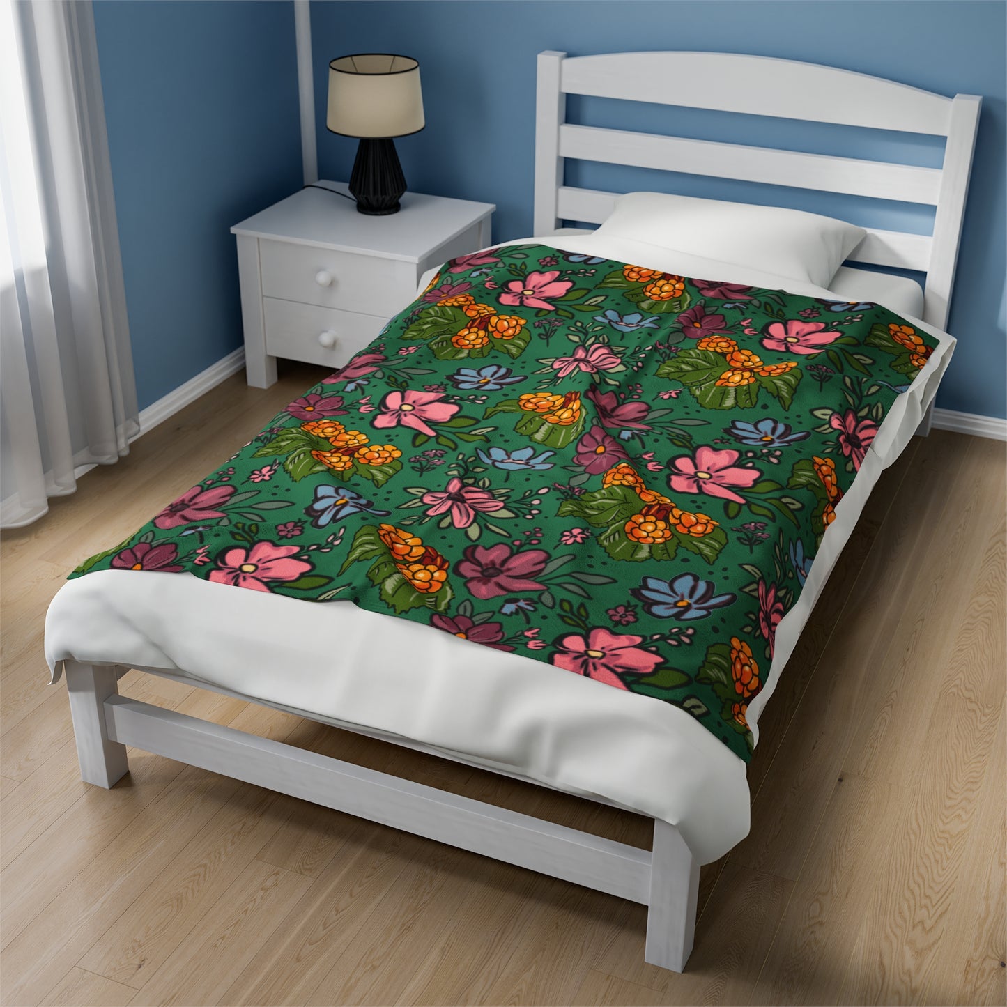 Bakeapple bloom - Velveteen Plush Blanket
