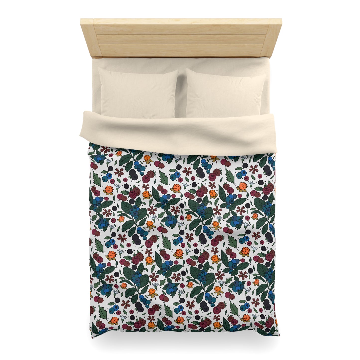 Berry picking - Microfiber Duvet Cover