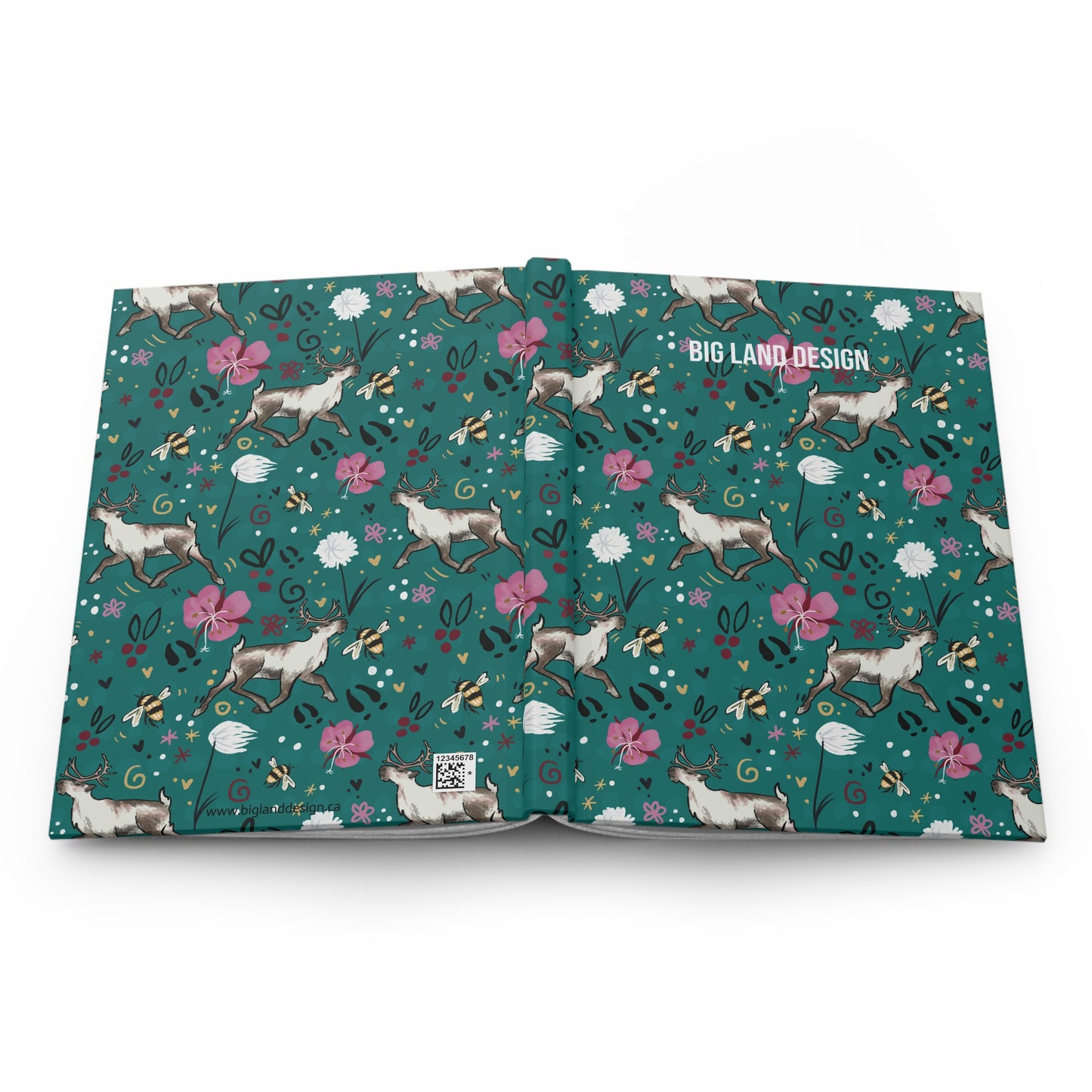 Arctic Cotton Caribou - Hardcover Journal