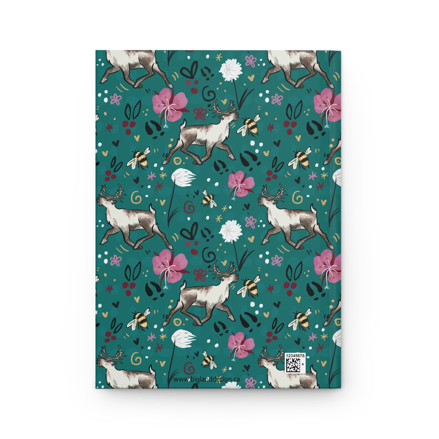 Arctic Cotton Caribou - Hardcover Journal