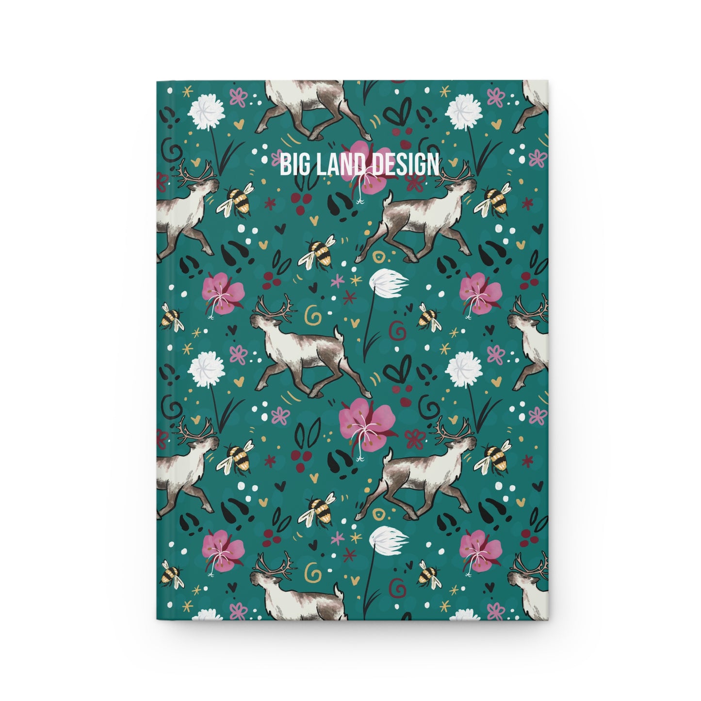 Arctic Cotton Caribou - Hardcover Journal