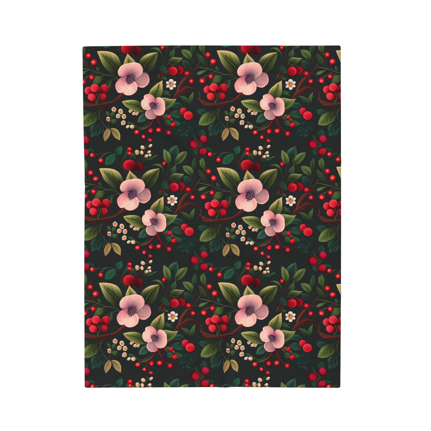 Redberry bliss - Velveteen Plush Blanket