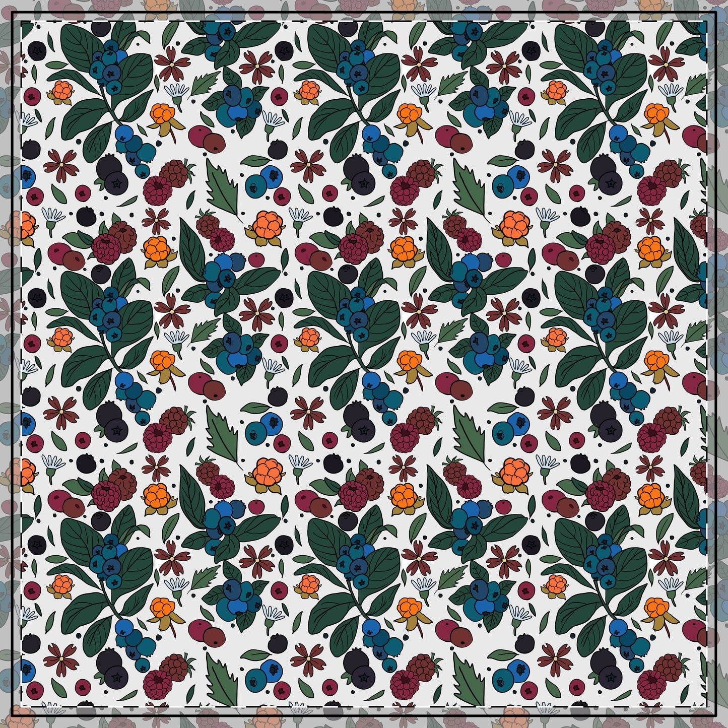 Berrypicking Tablecloth - Square and rectangle
