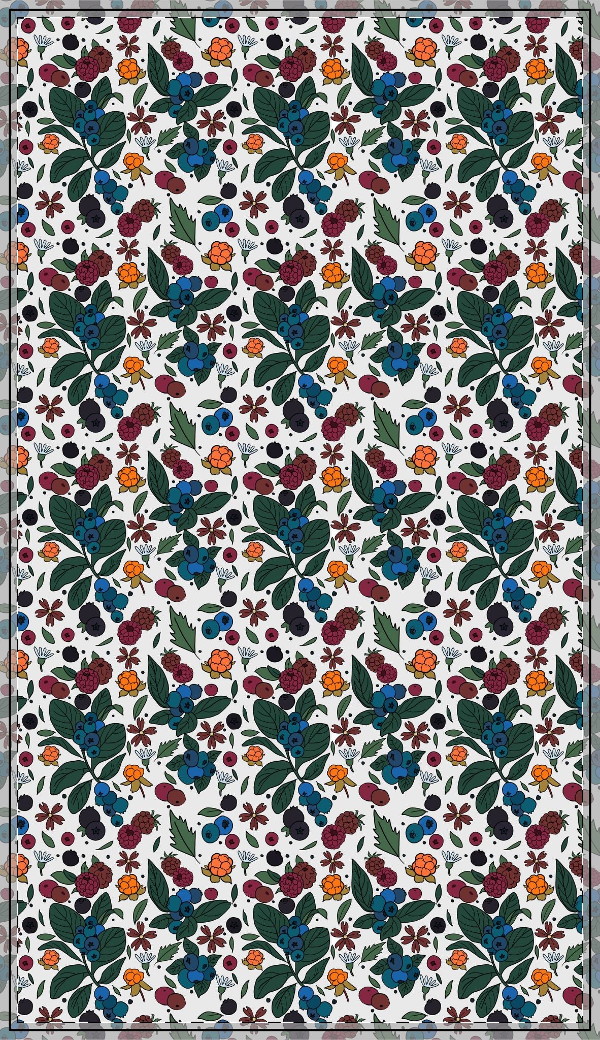 Berrypicking Tablecloth - Square and rectangle