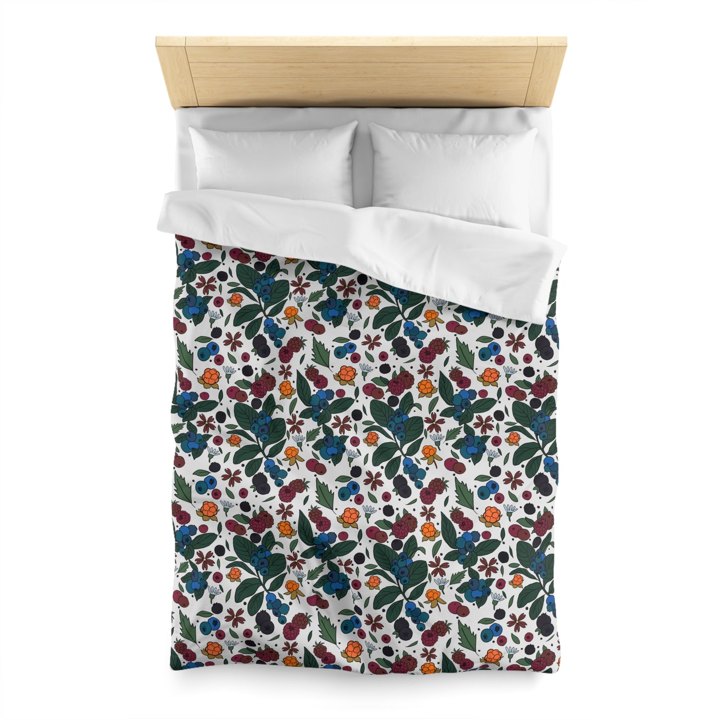 Berry picking - Microfiber Duvet Cover