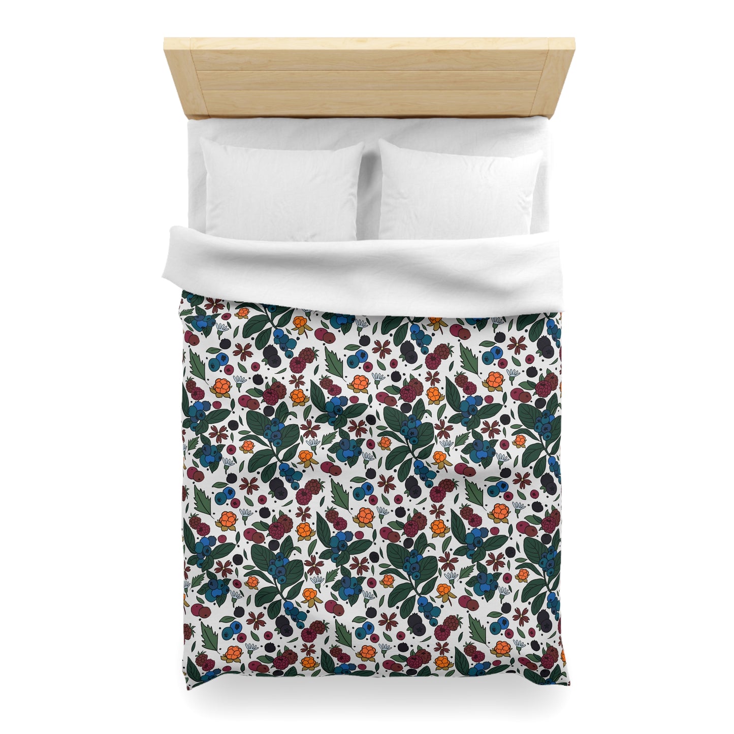 Berry picking - Microfiber Duvet Cover