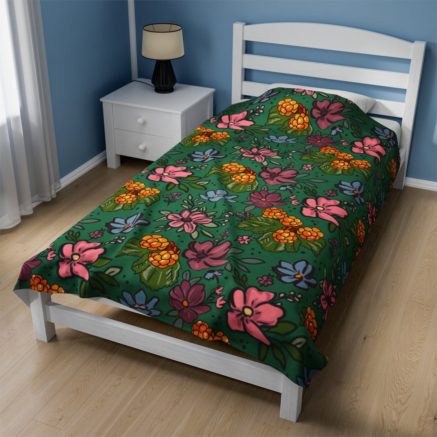Bakeapple bloom - Velveteen Plush Blanket