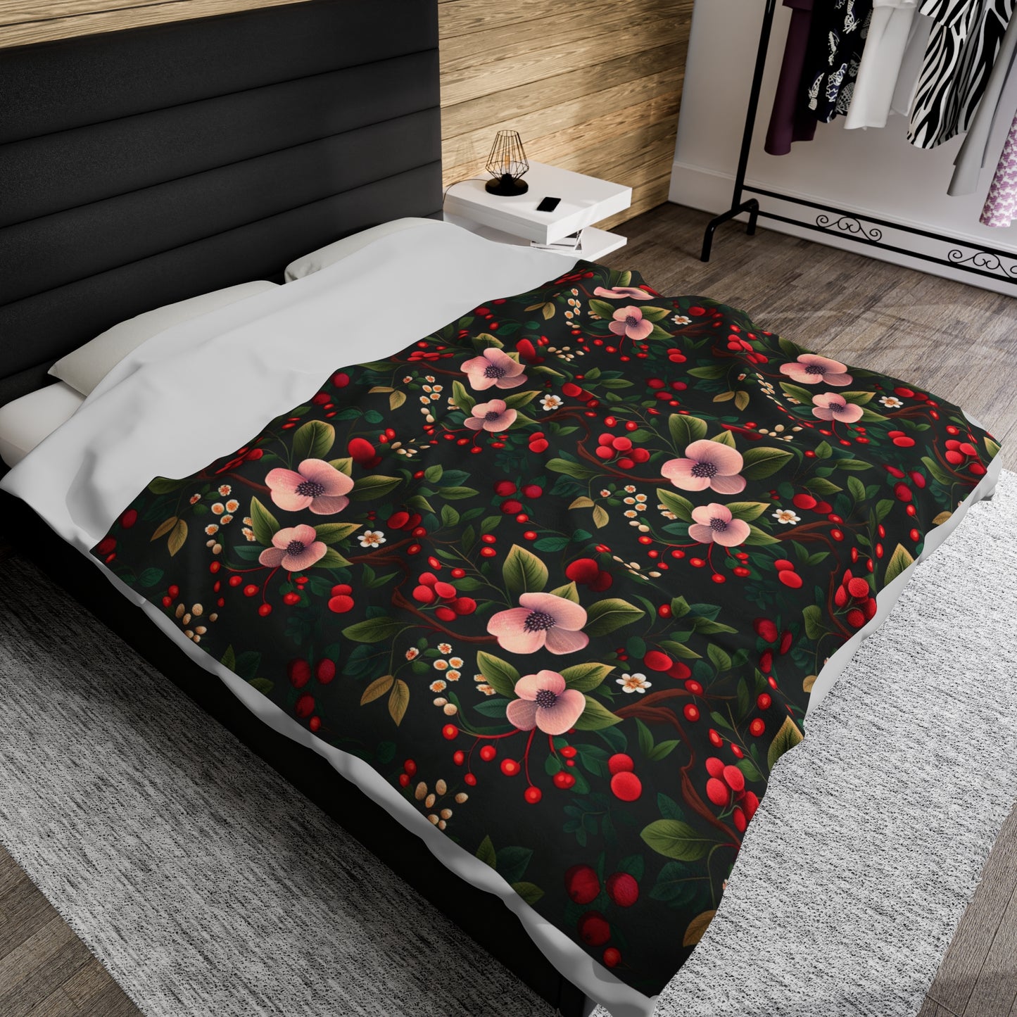 Redberry bliss - Velveteen Plush Blanket