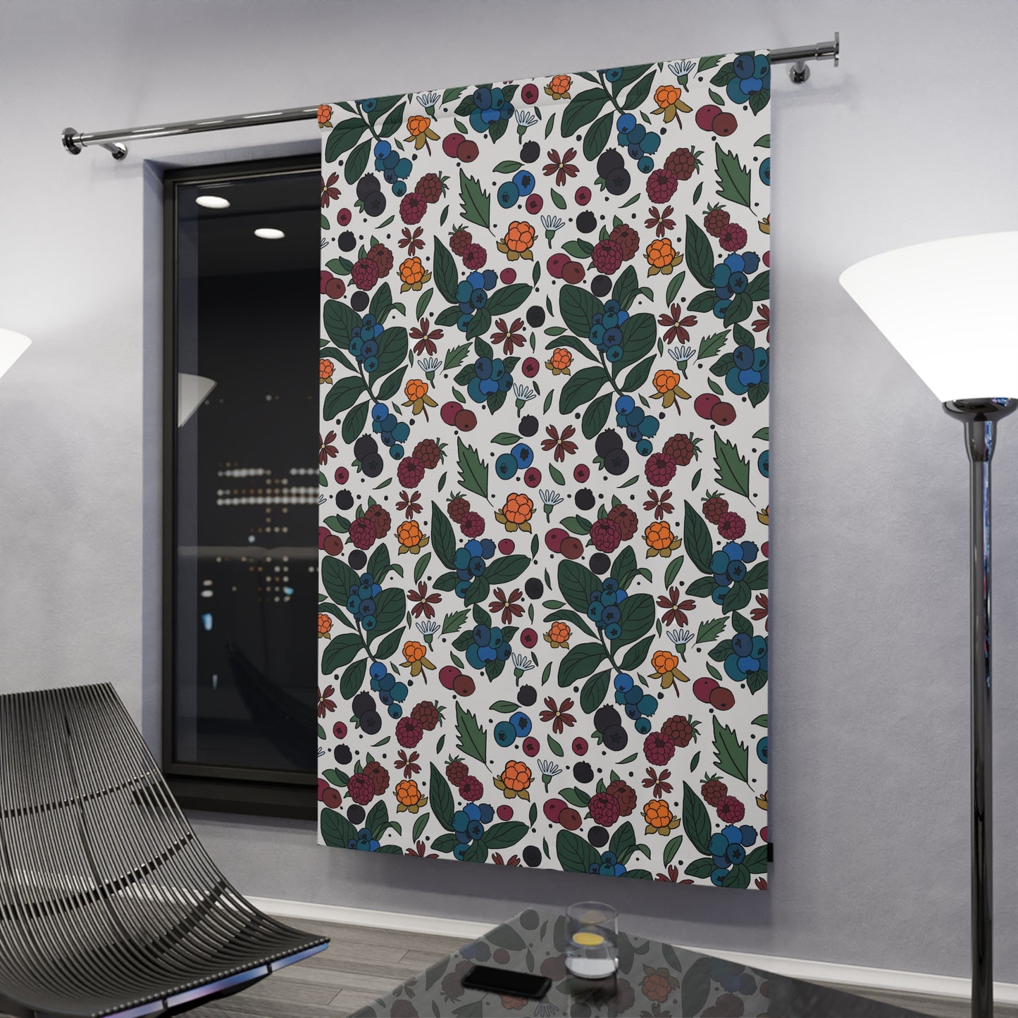 Berrypicking blackout Window Curtain - One-Piece