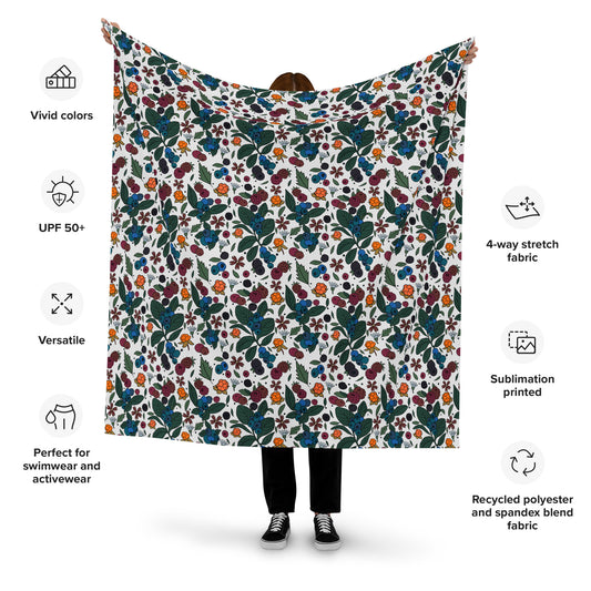Berry picking - Recycled polyester fabric
