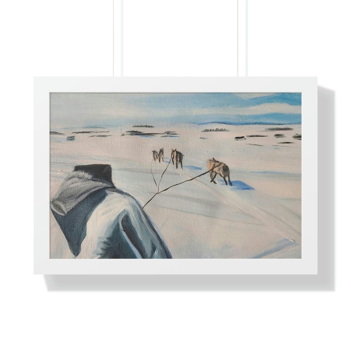 Dog team - Framed Horizontal Poster