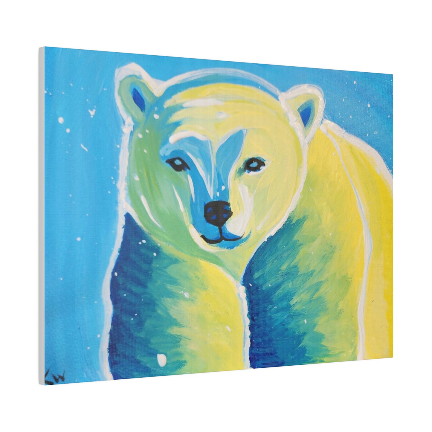 Polar bear - Matte Canvas, Stretched, 0.75"