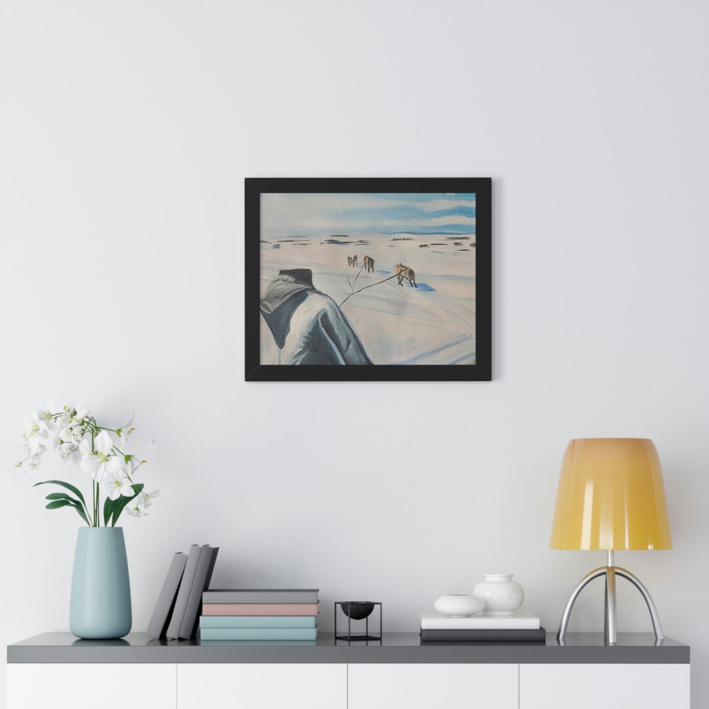 Dog team - Framed Horizontal Poster