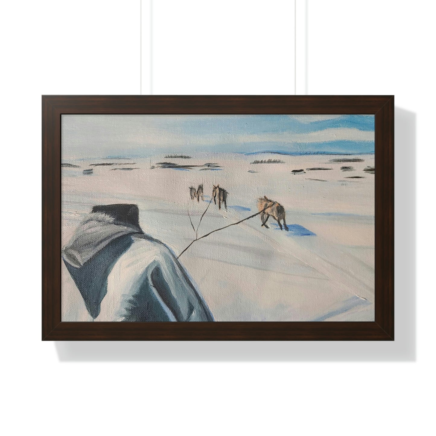 Dog team - Framed Horizontal Poster