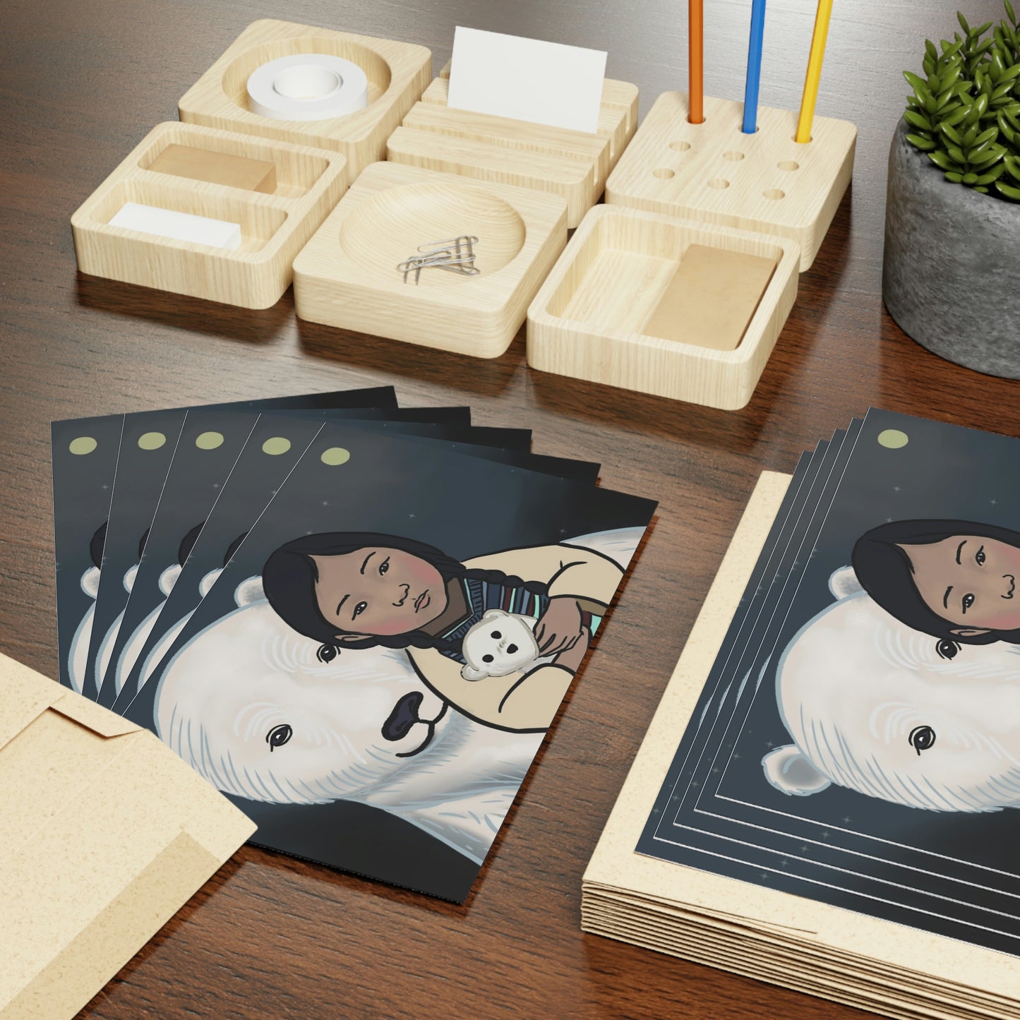 Mama Bear - Greeting Cards (1 or 10-pcs)