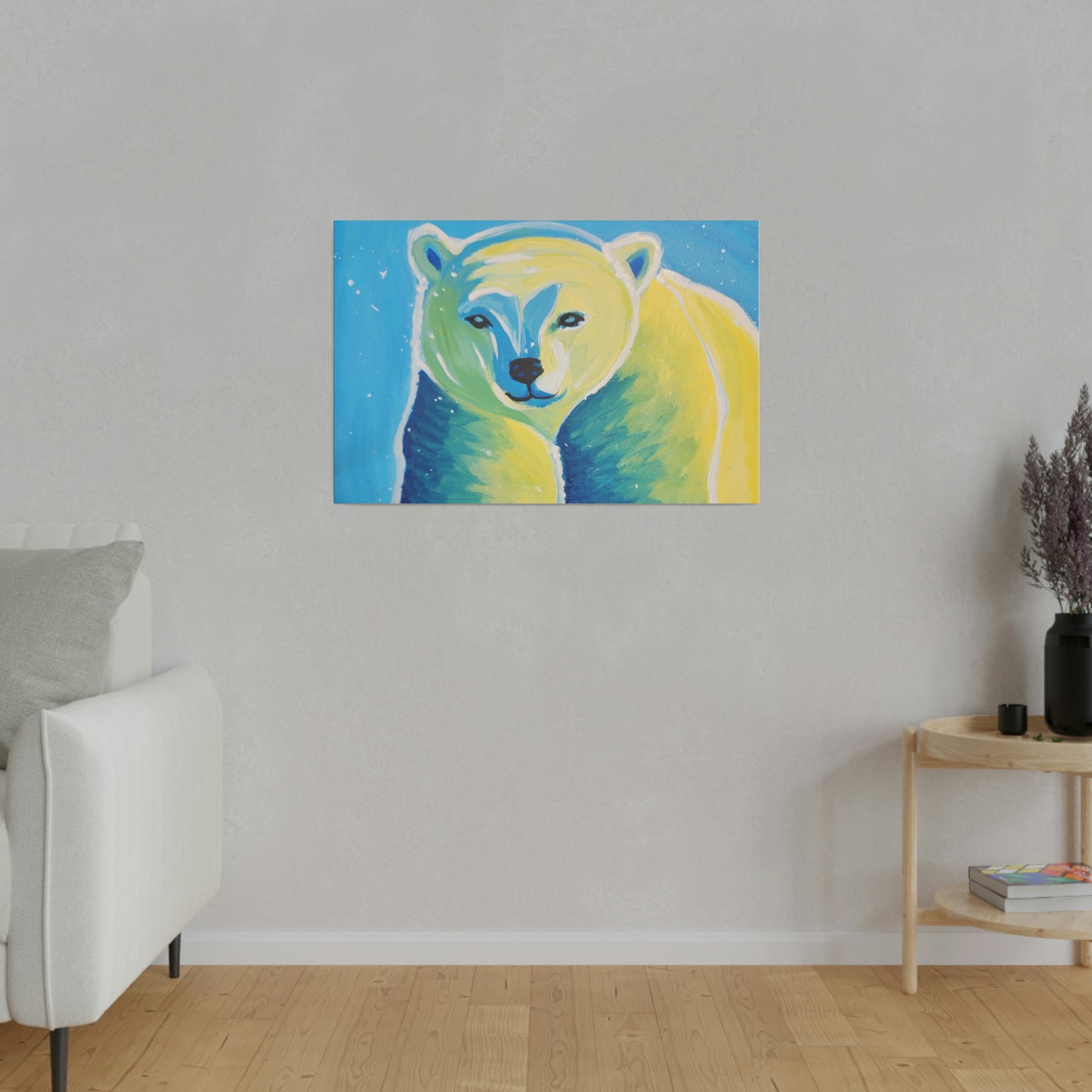Polar bear - Matte Canvas, Stretched, 0.75"