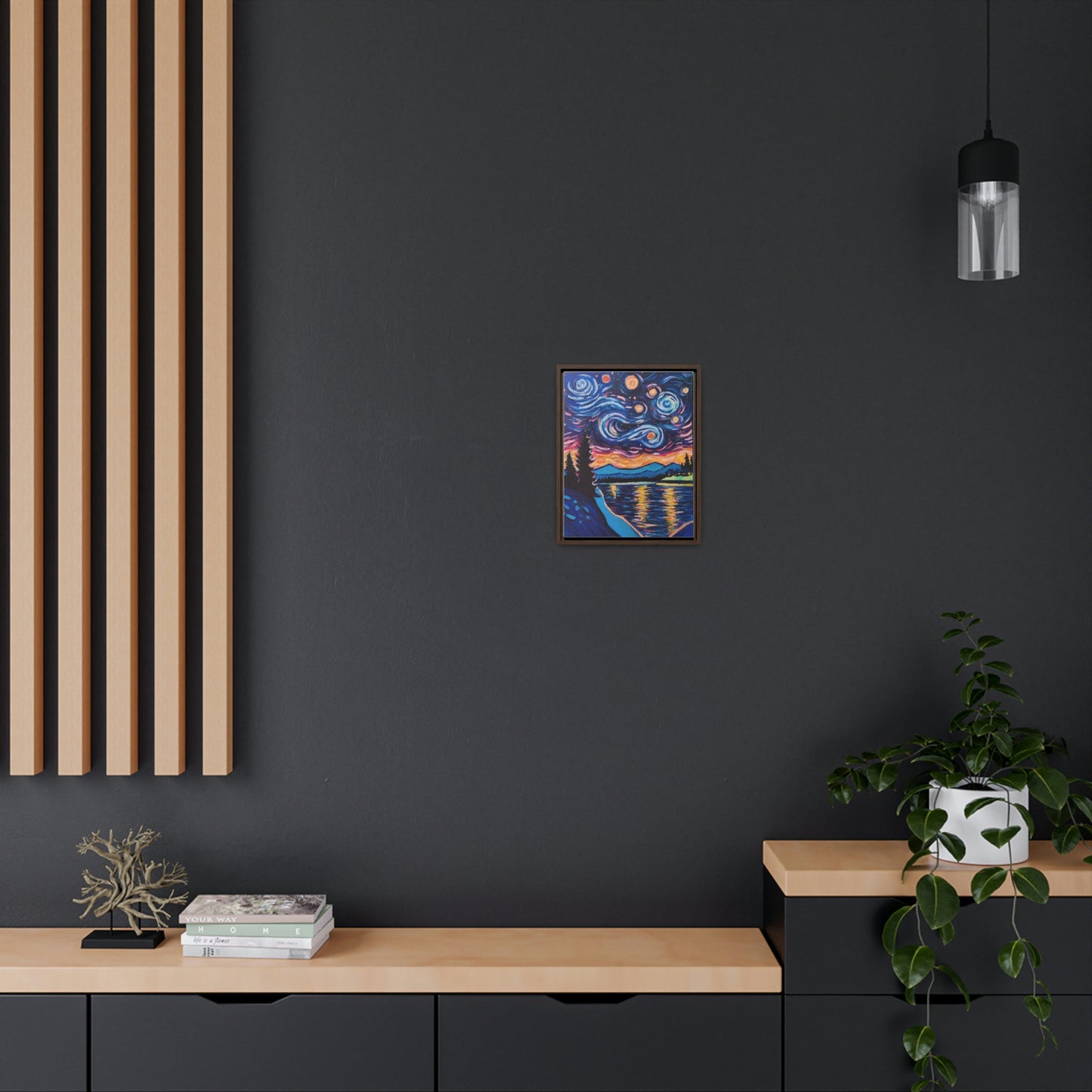 Starry Labrador Night - Gallery Canvas Wraps