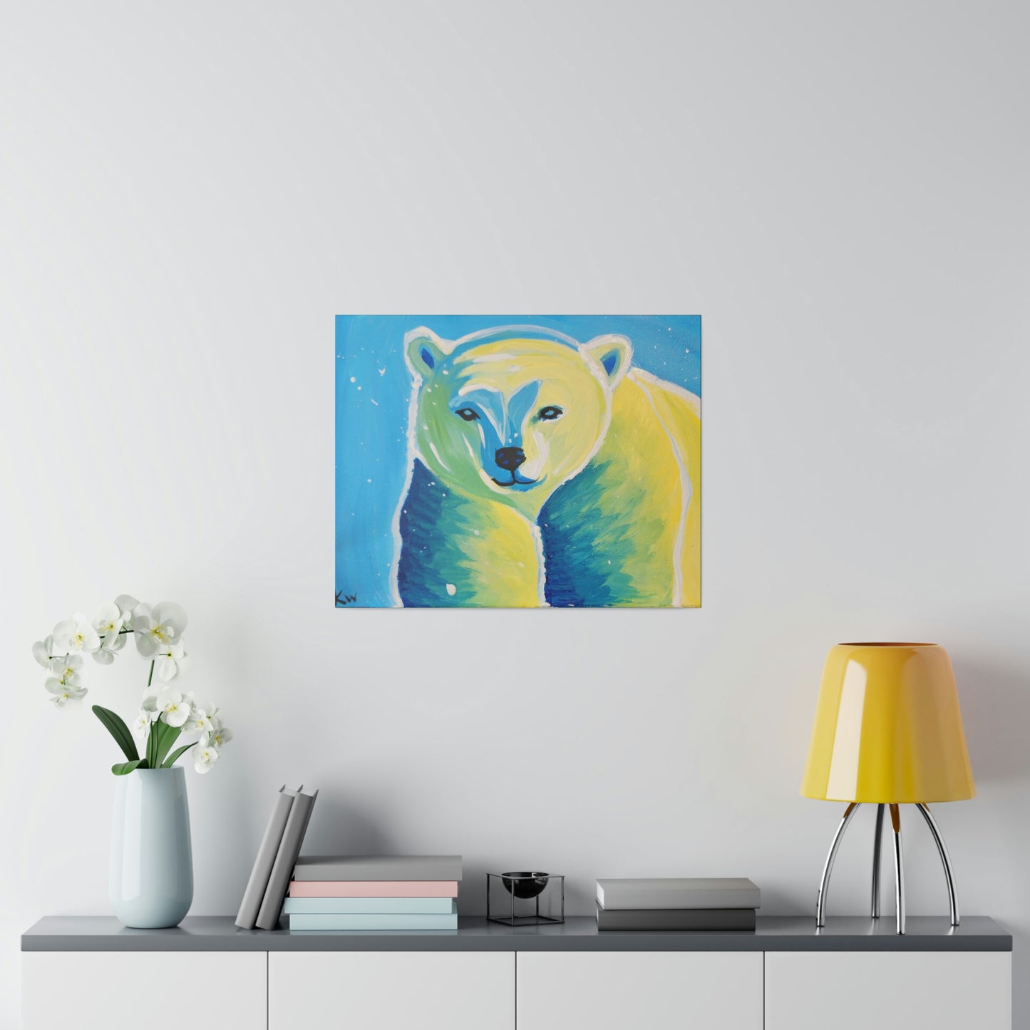 Polar bear - Matte Canvas, Stretched, 0.75"