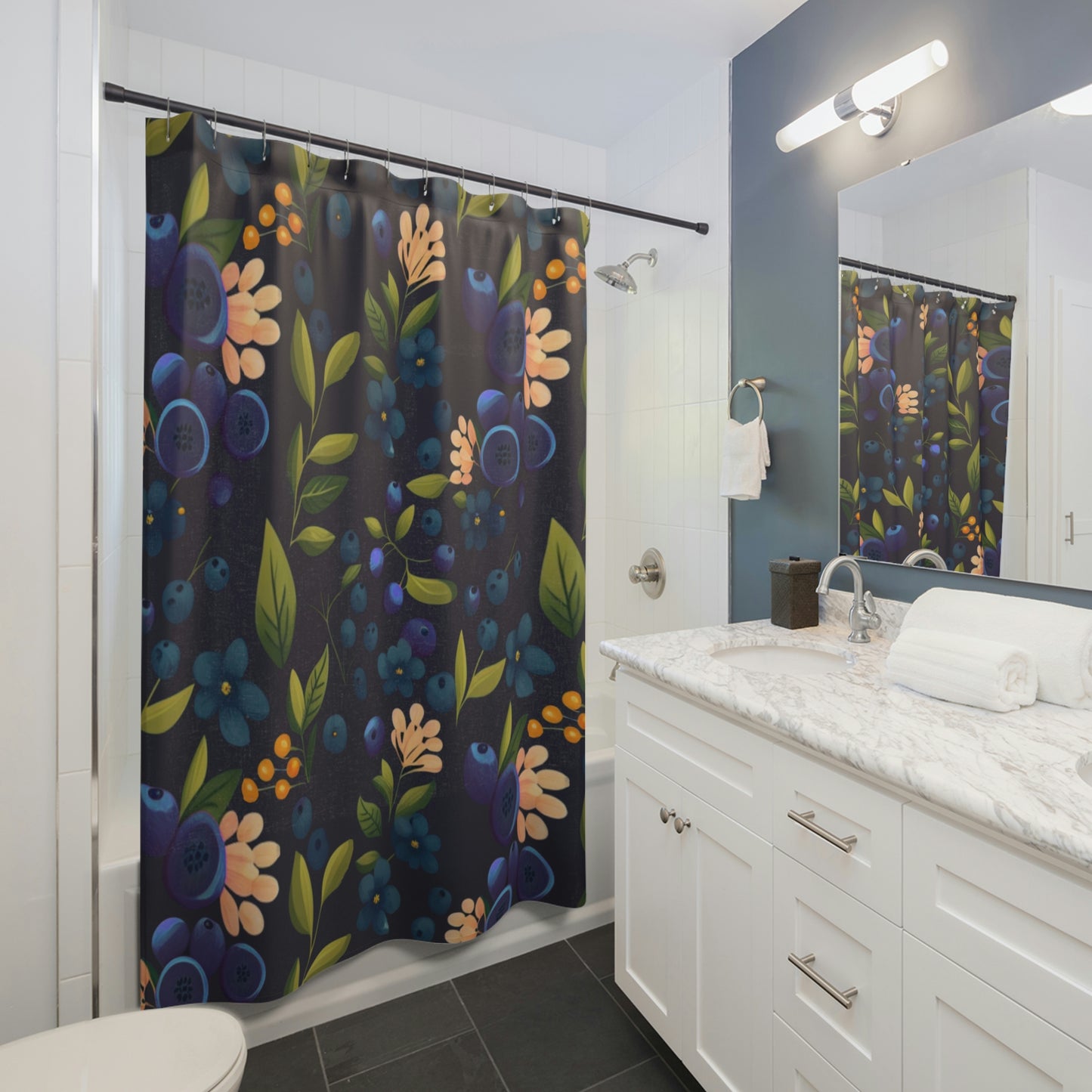 Blueberry dream - Shower Curtains