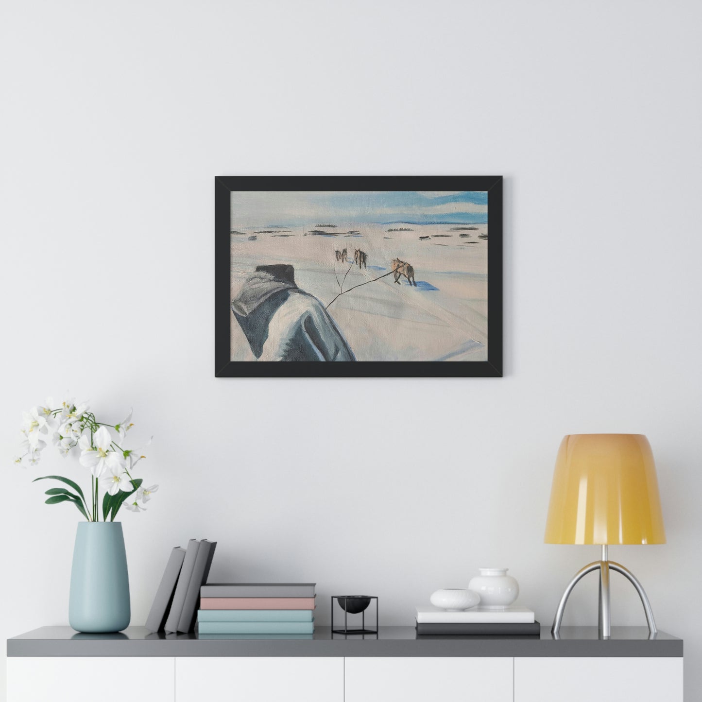 Dog team - Framed Horizontal Poster