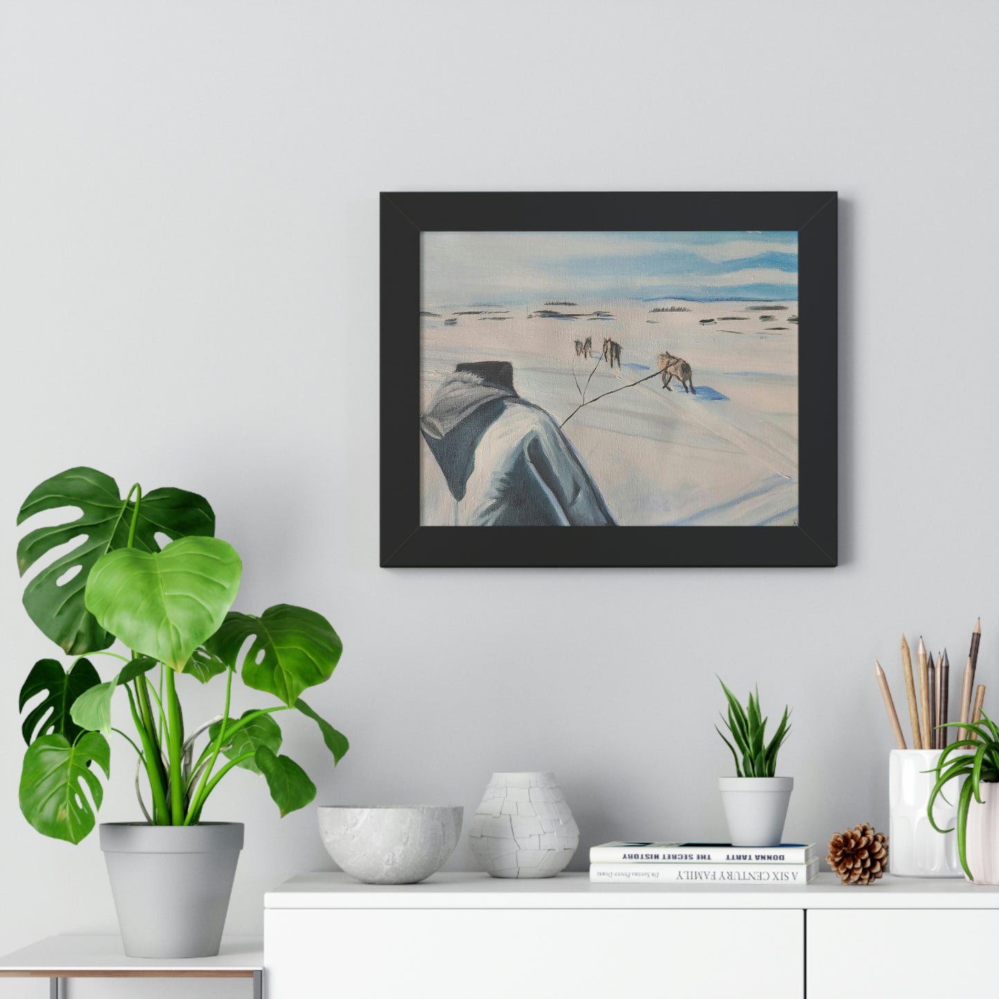 Dog team - Framed Horizontal Poster