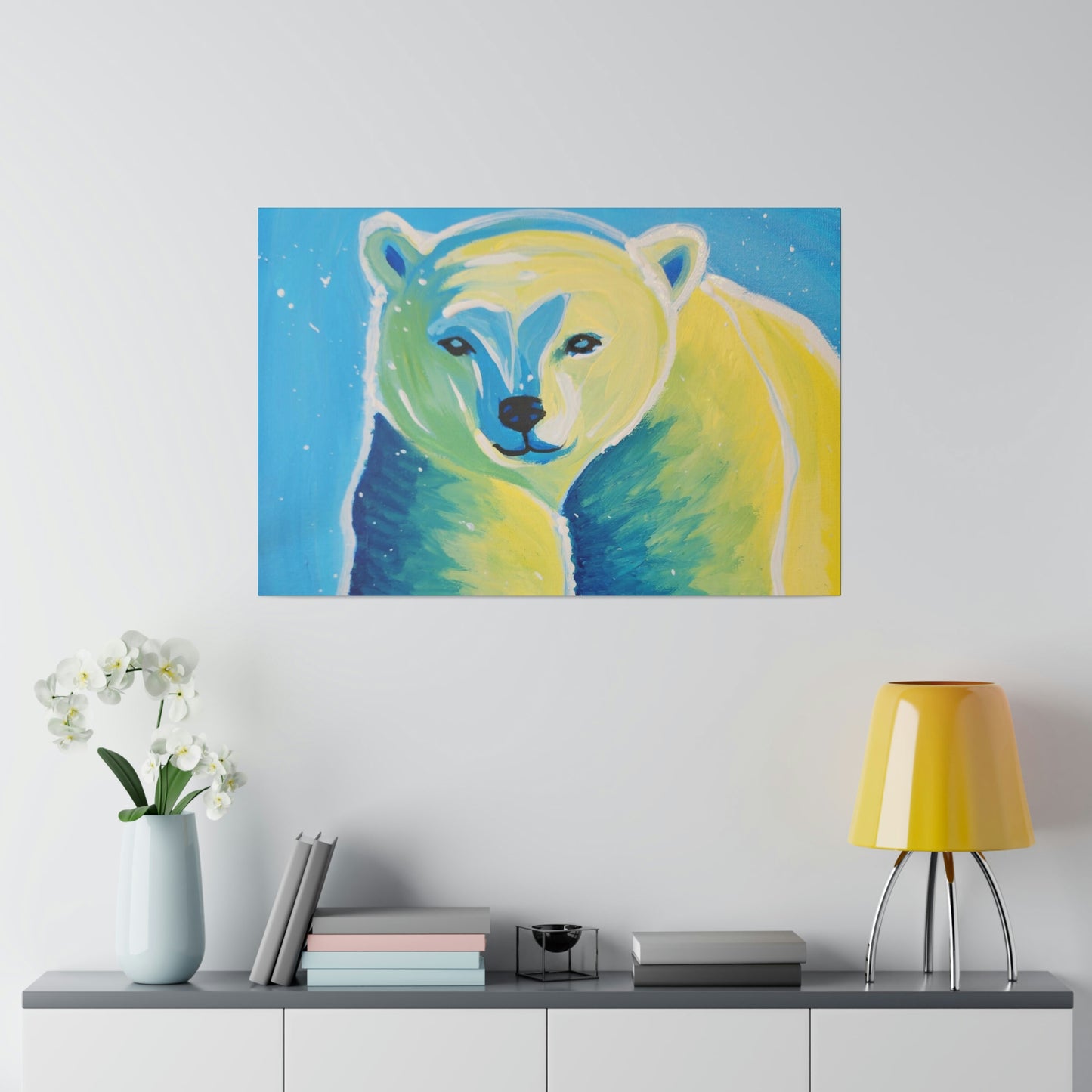 Polar bear - Matte Canvas, Stretched, 0.75"