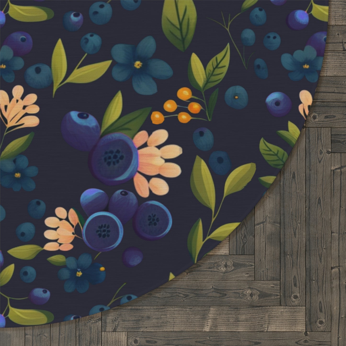 Blueberry dream - Round Rug
