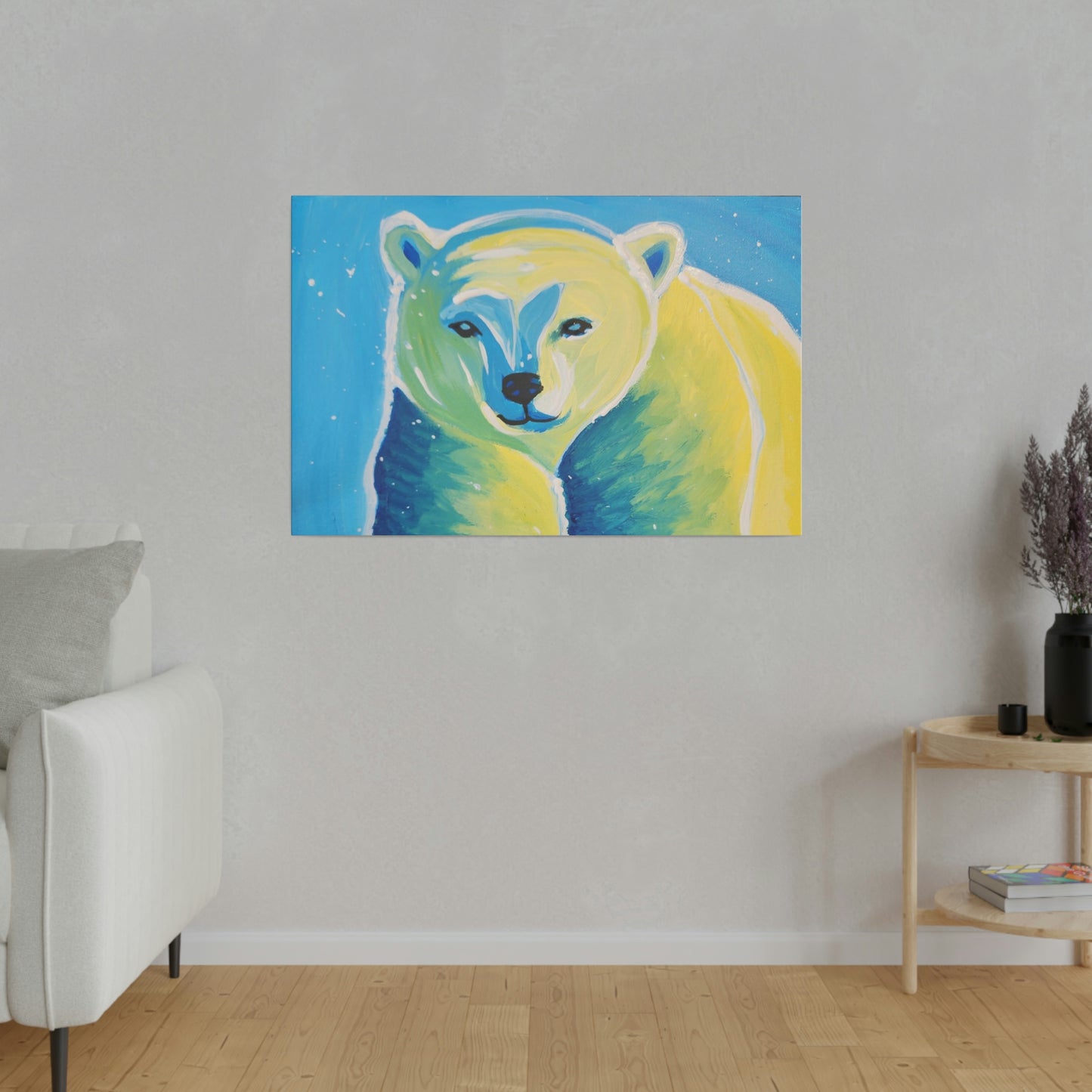 Polar bear - Matte Canvas, Stretched, 0.75"