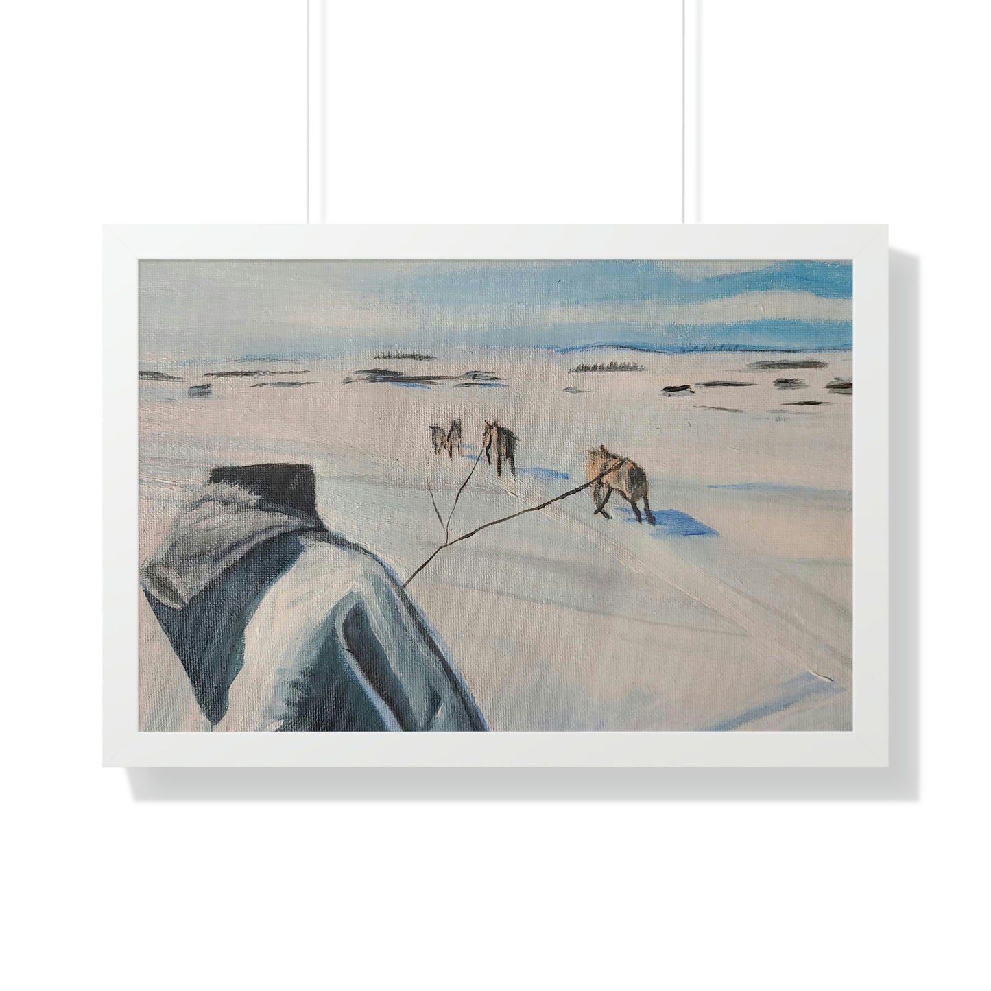 Dog team - Framed Horizontal Poster