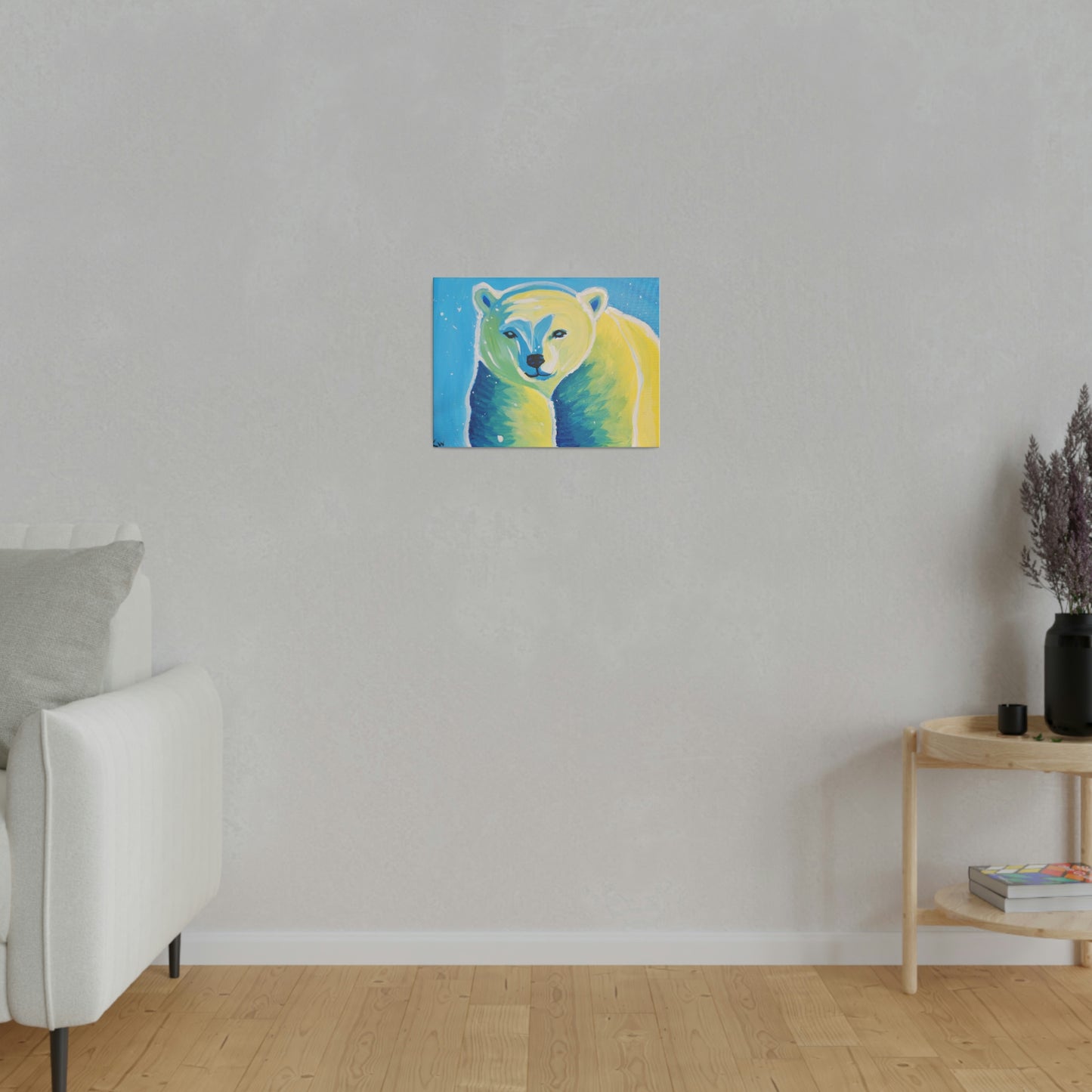 Polar bear - Matte Canvas, Stretched, 0.75"