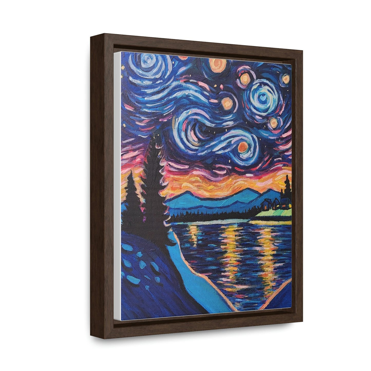 Starry Labrador Night - Gallery Canvas Wraps