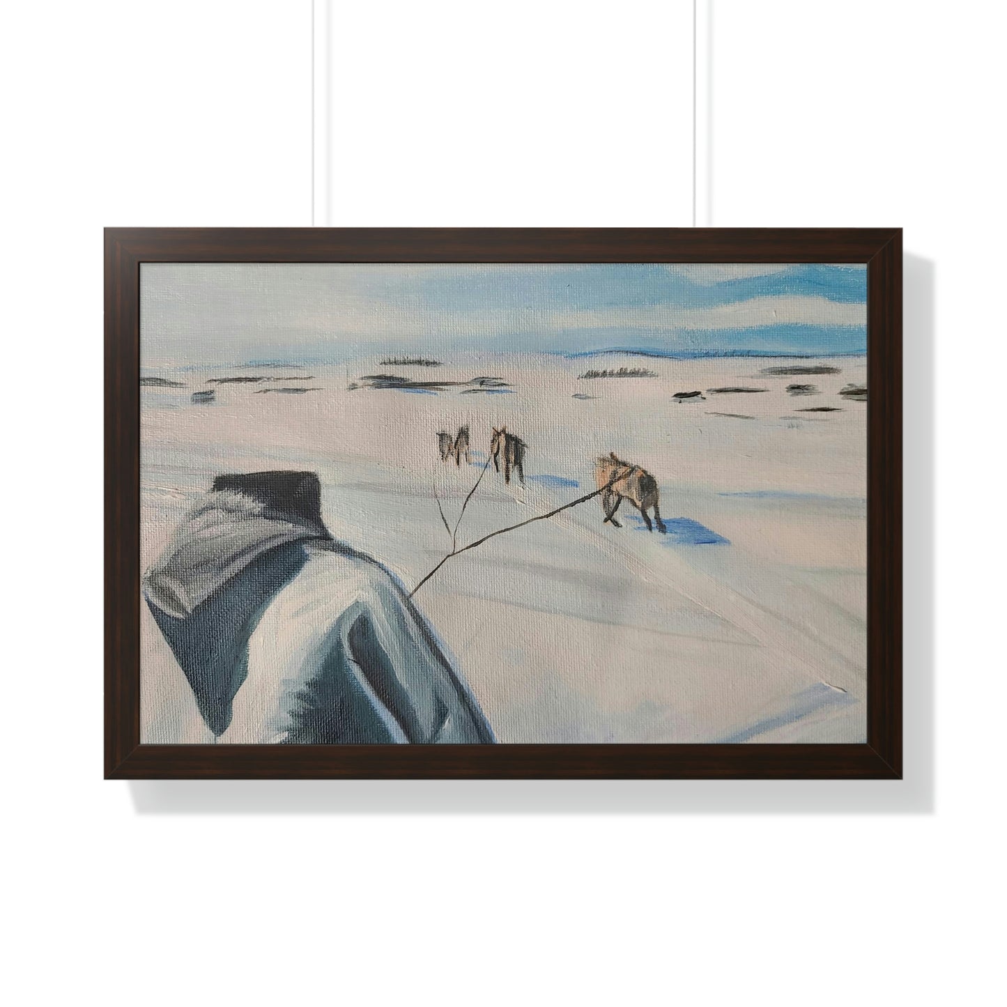 Dog team - Framed Horizontal Poster