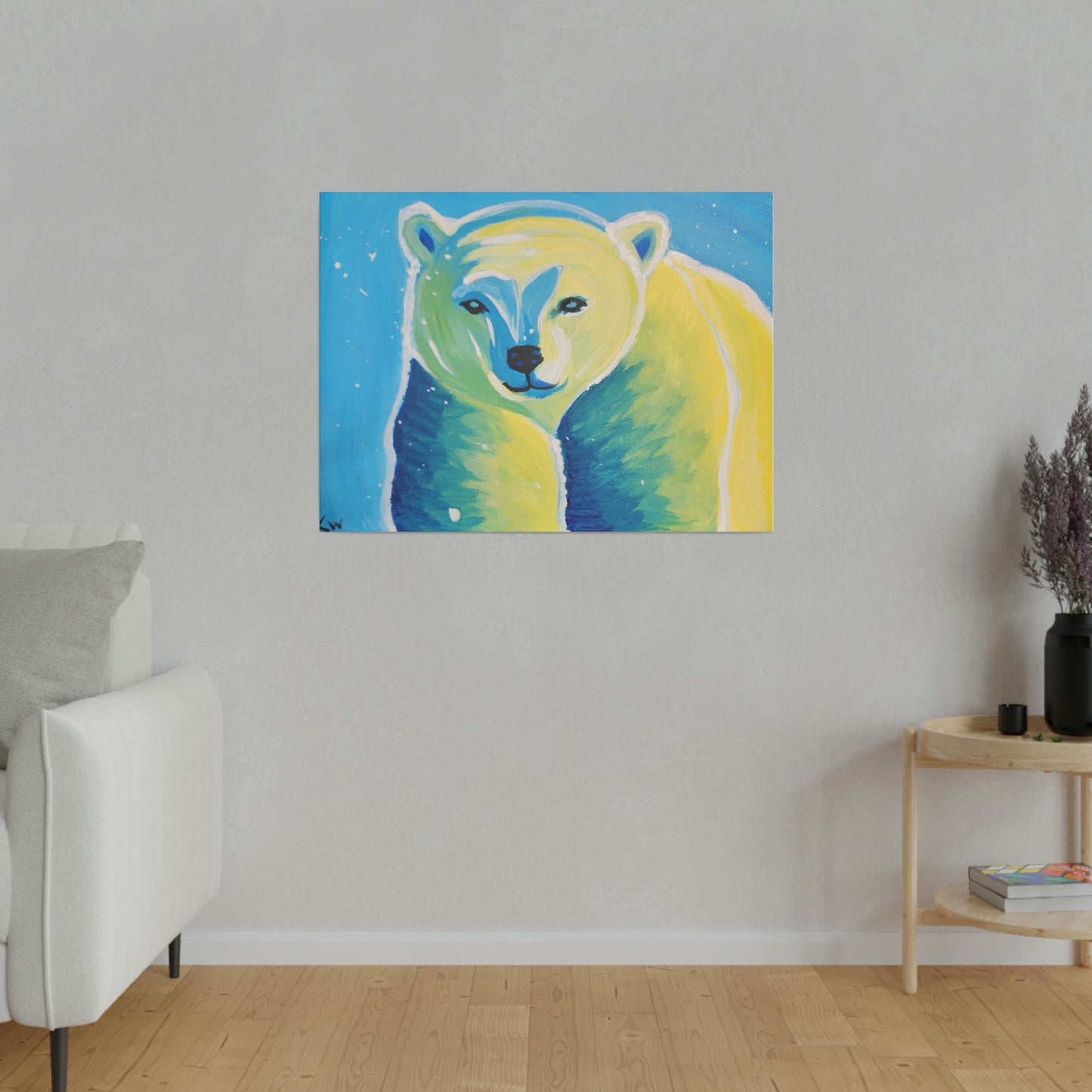 Polar bear - Matte Canvas, Stretched, 0.75"