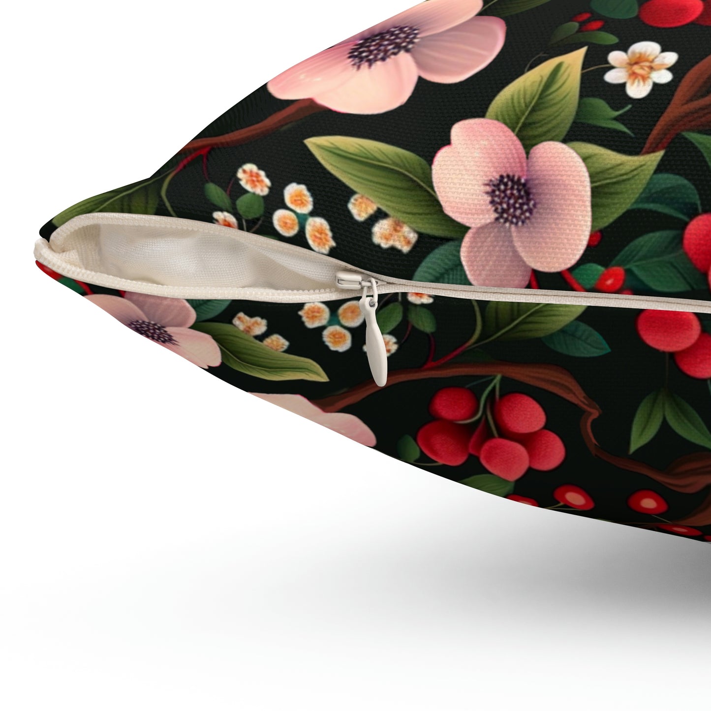 Redberry Bliss - Spun Polyester Square Pillow