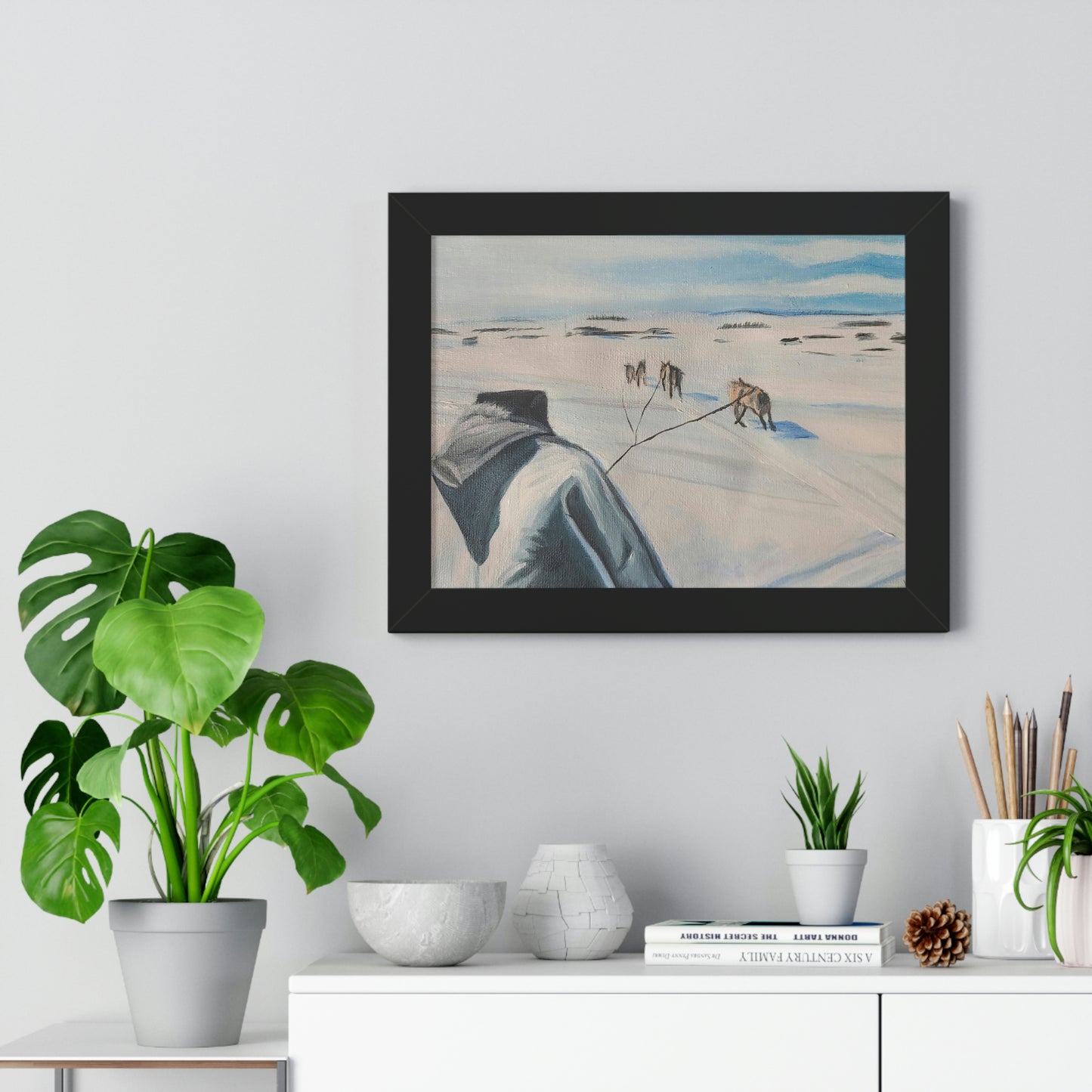 Dog team - Framed Horizontal Poster